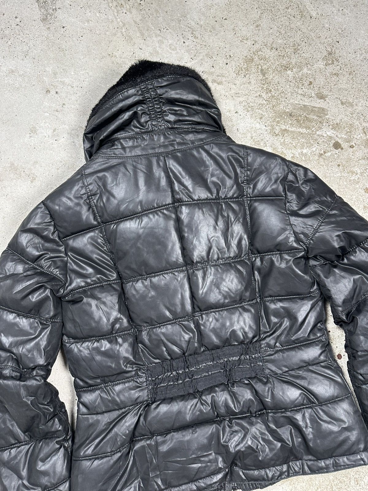 If Six Was Nine × Japanese Brand × Le Grande Bleu (L.G.B.) Vintage Y2K Faux Fur Black Collar Bomber Jacket Size US S / EU 44-46 / 1 - 9 Thumbnail