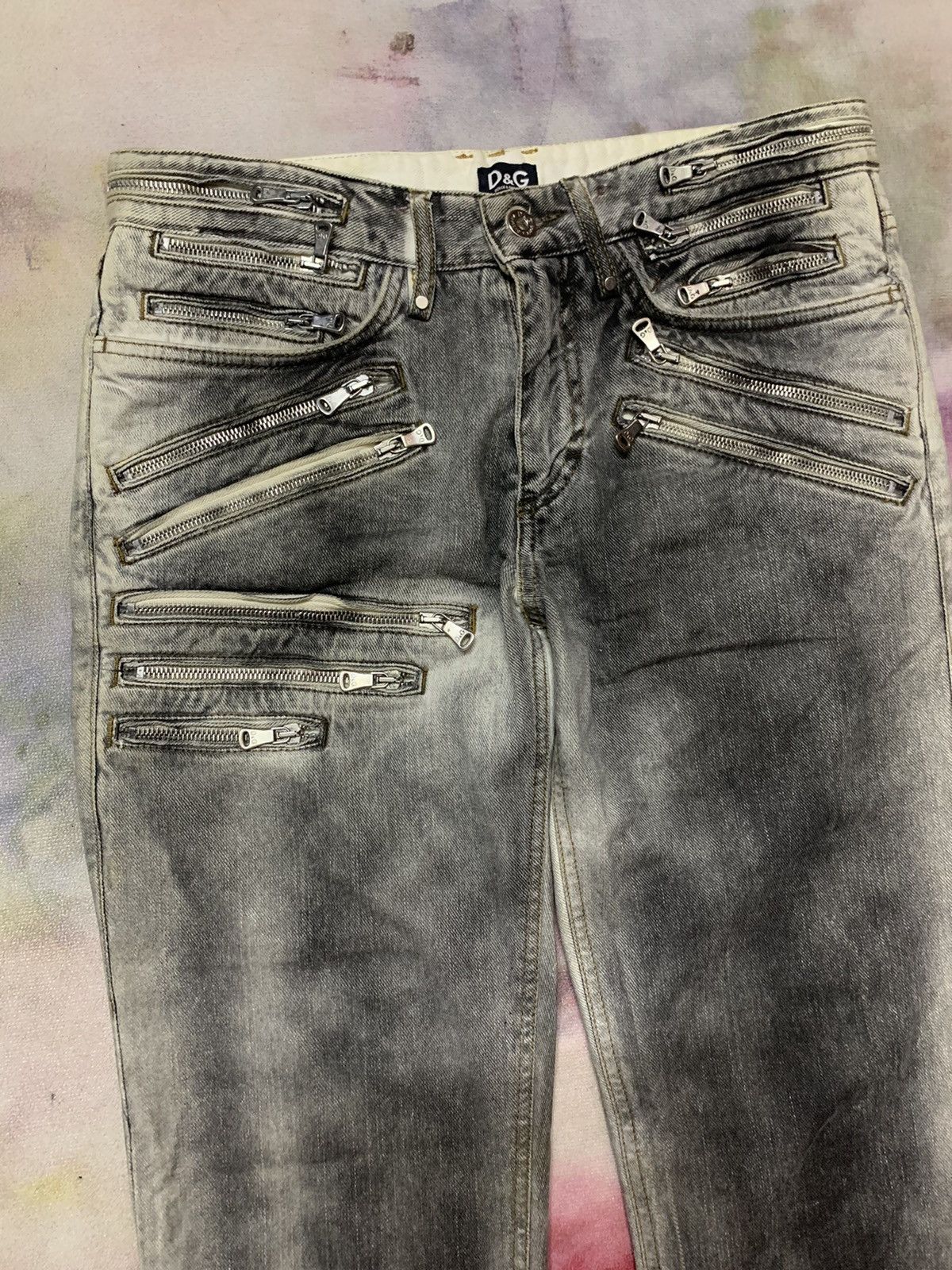 Dolce & Gabbana Dolce Gabbana Bondage Stone Wash Tight Slim Fit Denim Size US 30 / EU 46 - 1 Thumbnail