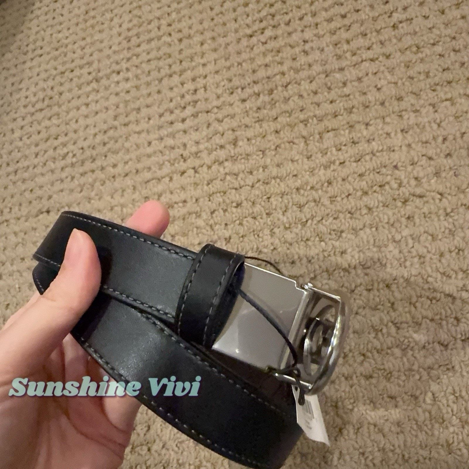 Coach NWT Coach Signature Buckle Cut To Size Belt 25 Mm CZ444 Size ONE SIZE - 4 Thumbnail