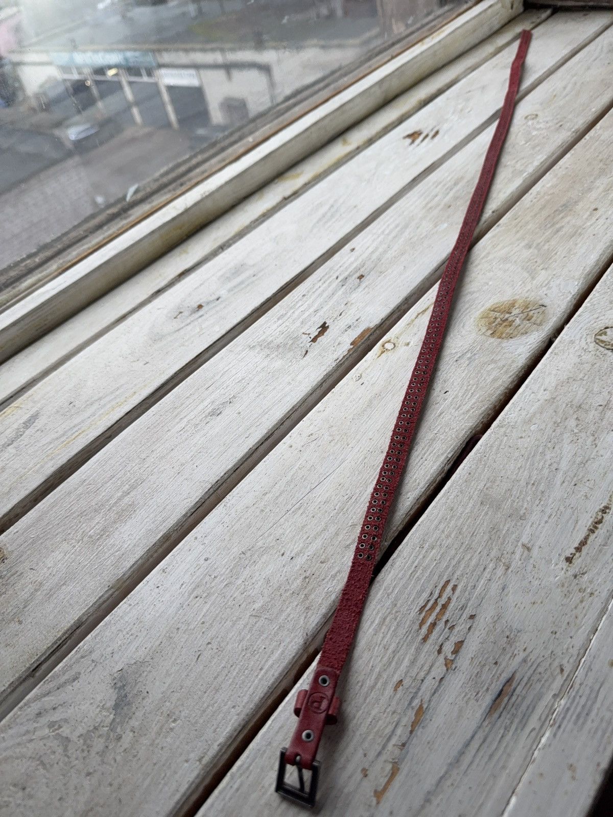 Japanese Brand Vintage Retro 90s Opium Rock Leather Japanese style belt Size ONE SIZE - 7 Thumbnail