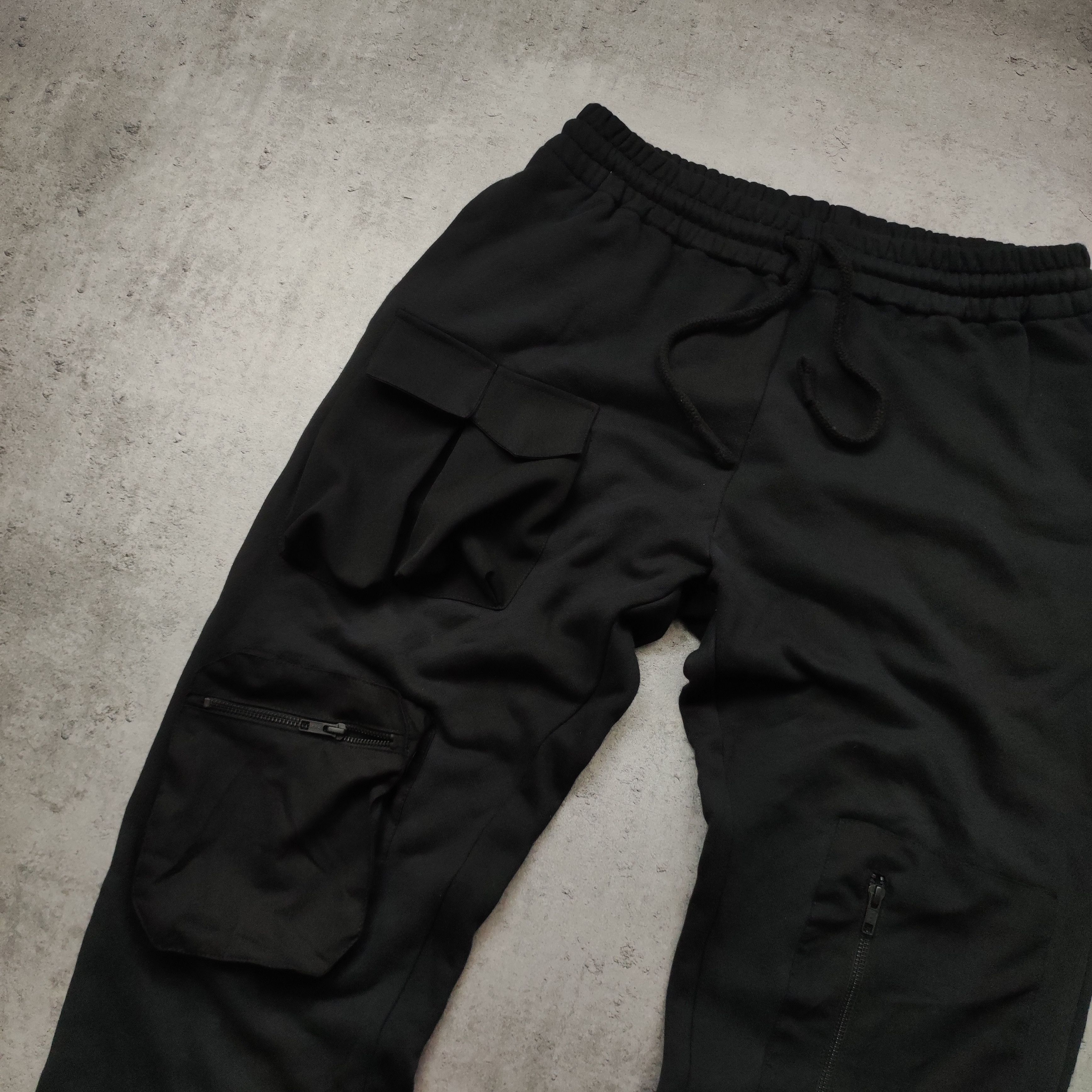 Japanese Brand Space Available Black Classic Multi Pocket Sweatpants Size US 32 / EU 48 - 3 Thumbnail