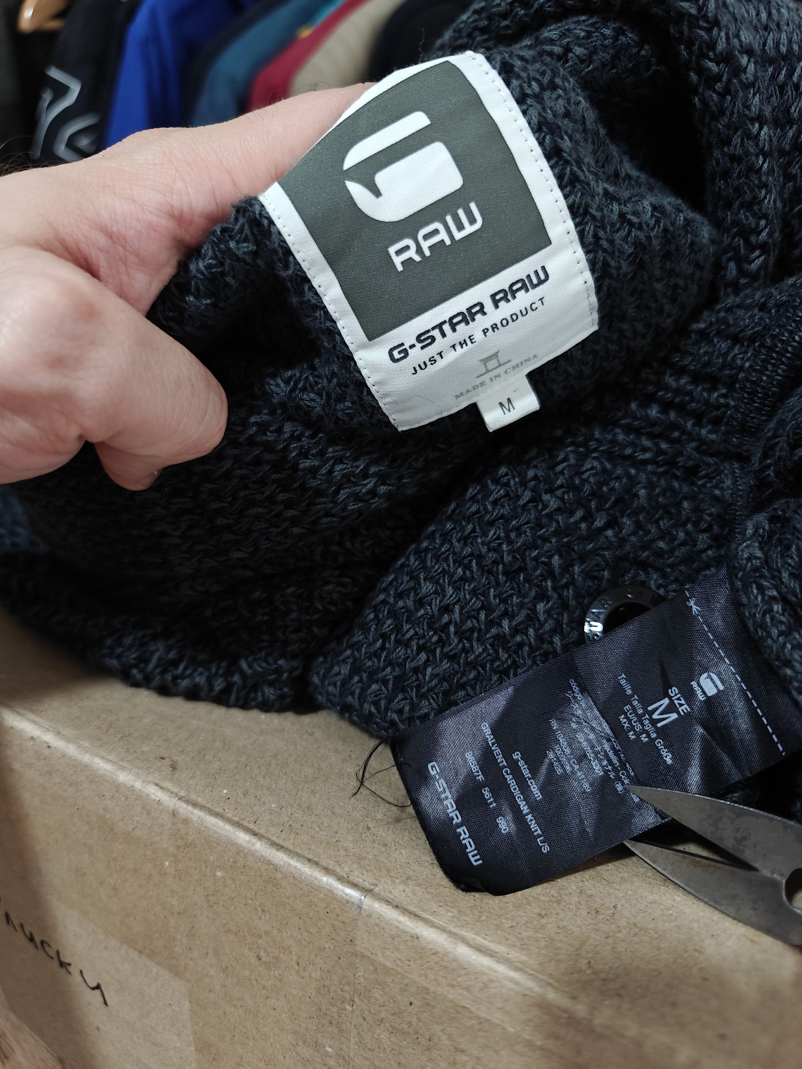 G-Star G-Star Raw Gralvent Cardigan Knit Sweater Gray size M Size US M / EU 48-50 / 2 - 8 Thumbnail