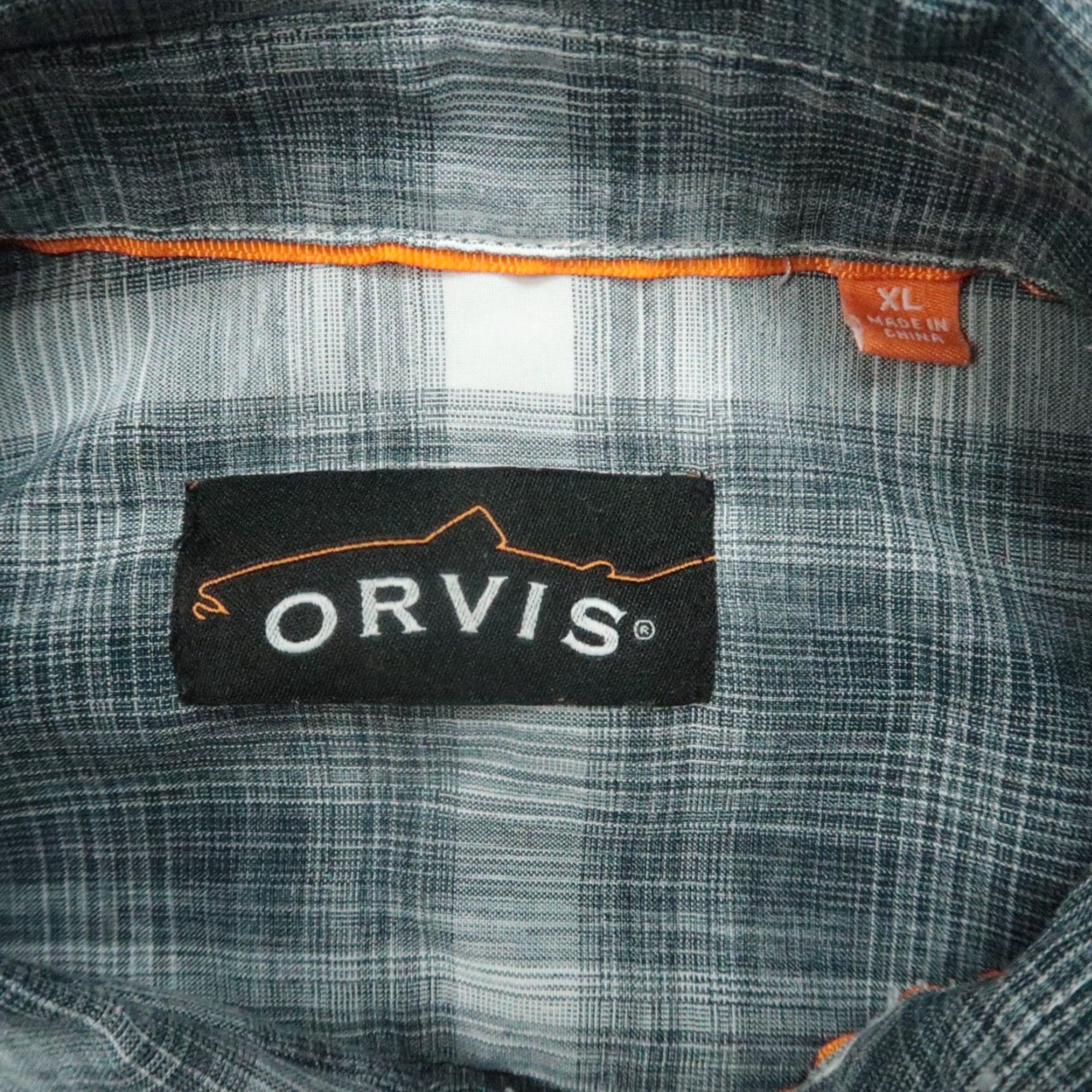 Orvis Orvis Shirt Men Extra Large Gray White Plaid Fishing Long Sleeve Button Size US XL / EU 56 / 4 - 3 Thumbnail