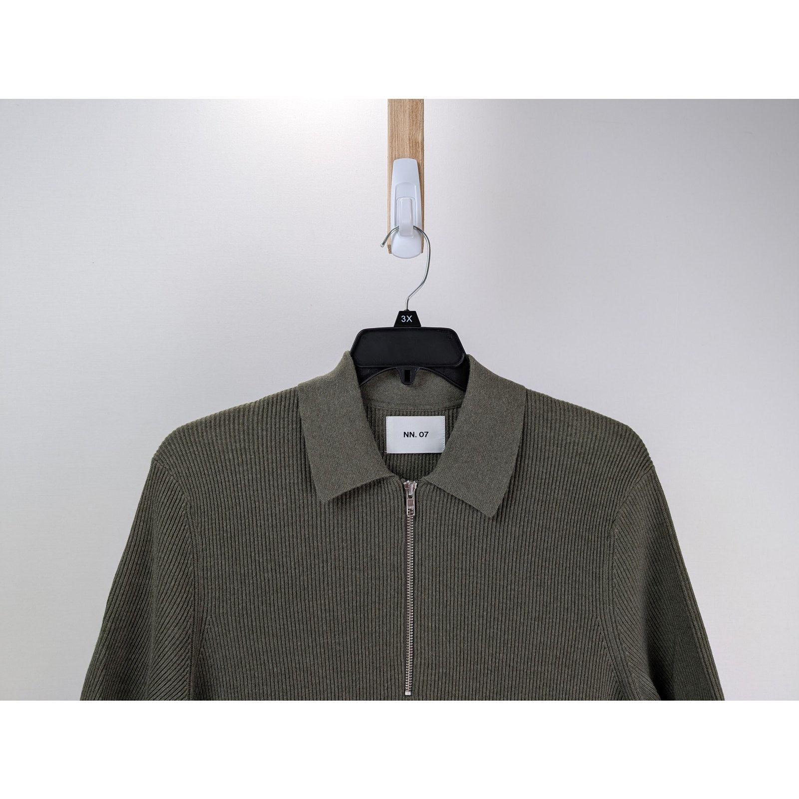 NN07 o1rshd1 CC20 Zipper Polo Shirt in Green Size US M / EU 48-50 / 2 - 2 Thumbnail