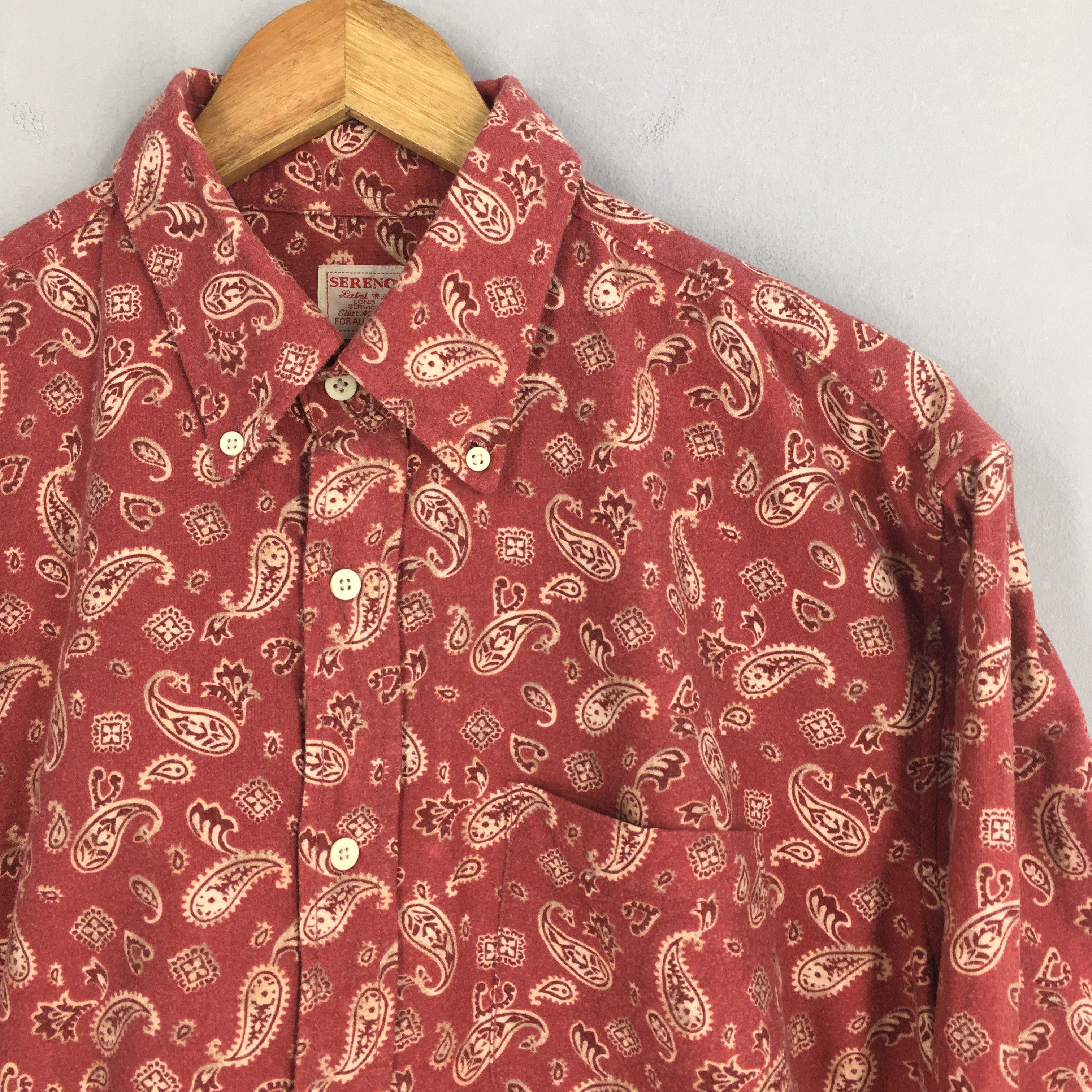 Vintage Vintage 80's Paisley Floral Shirt Casual Large Size US L / EU 52-54 / 3 - 2 Thumbnail