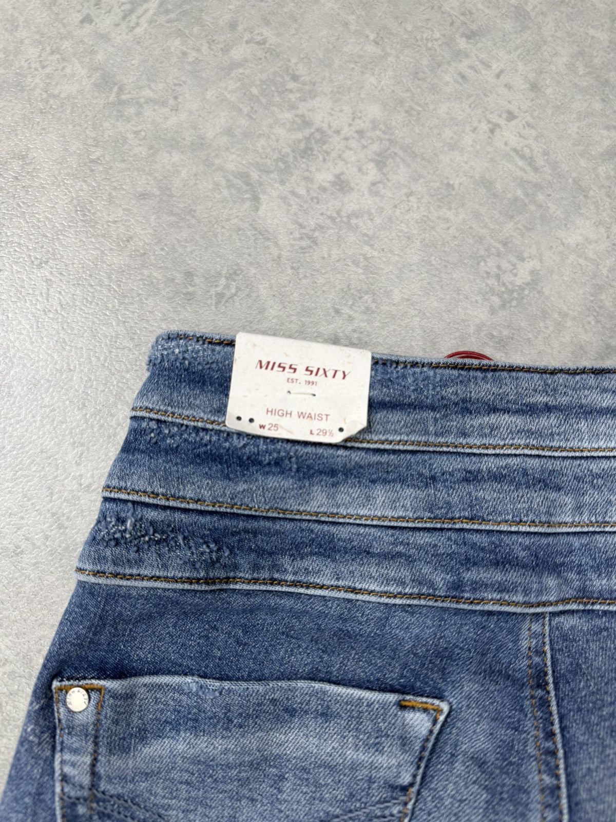 Miss Sixty Miss Sixty Women’s Blue Attack Cropped Denim Jeans Size 25 Size 25" / US 0 / IT 36 - 9 Thumbnail