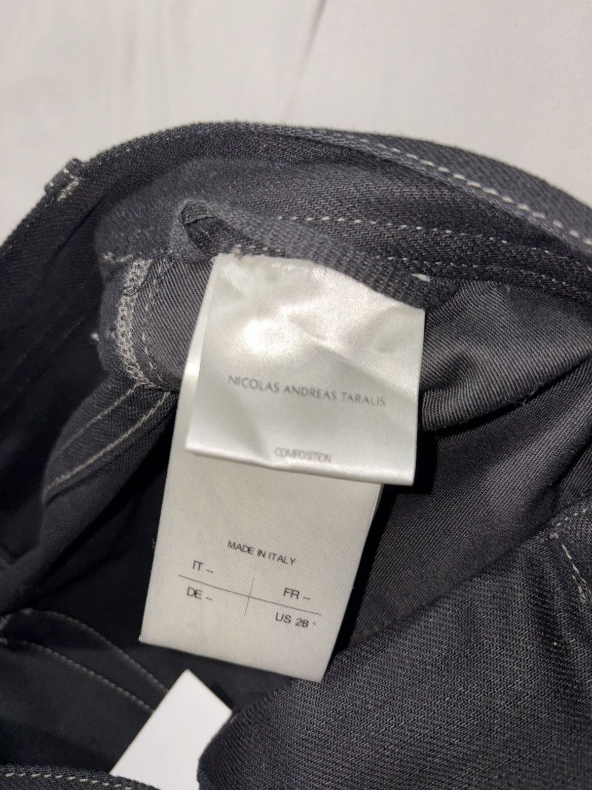 Nicolas Andreas Taralis Fits 32 NICOLAS ANDREAS TARALIS Straight Cut Jeans denim Size US 32 / EU 48 - 8 Thumbnail