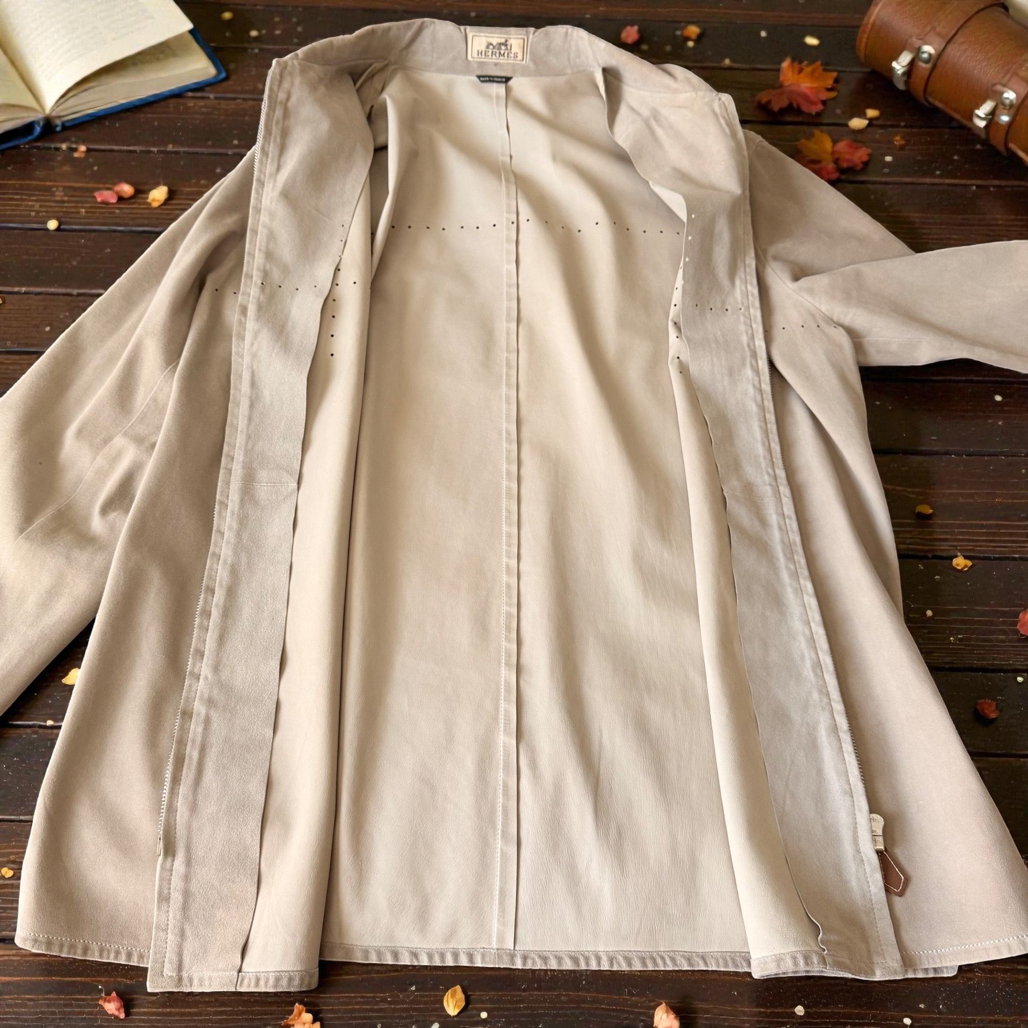 Hermes Hermès Reindeer Suede Leather Shirt (Renne) – Made in France Size US M / EU 48-50 / 2 - 6 Thumbnail