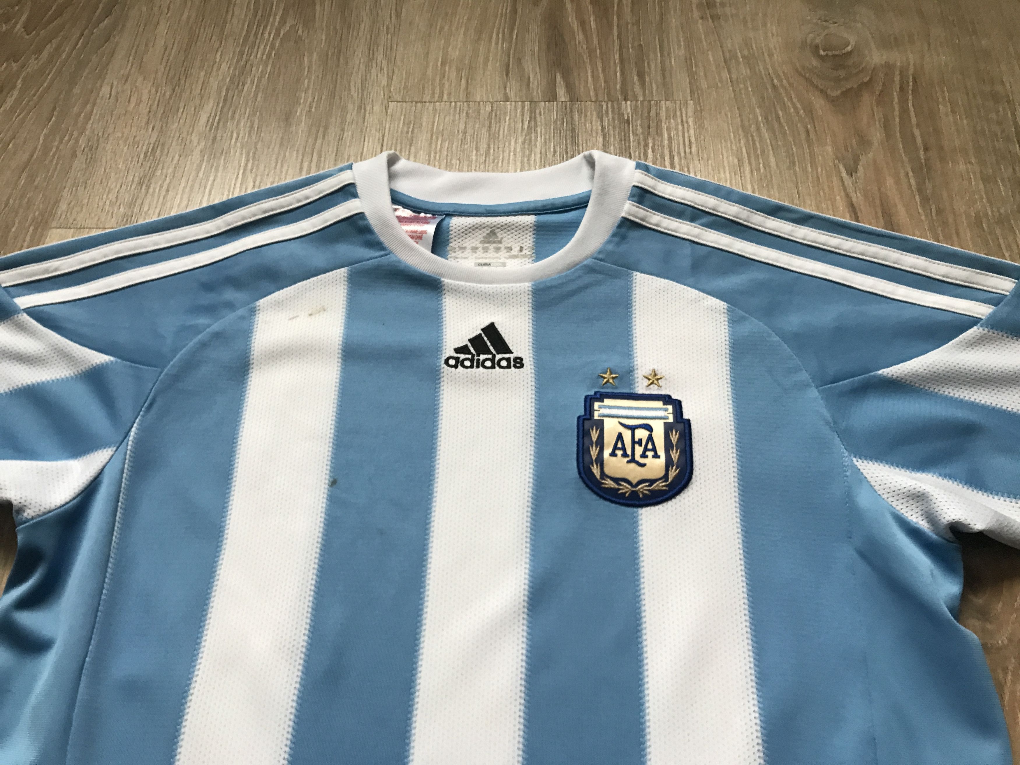 Adidas × Vintage Kids Vintage Adidas Argentina Football Shirt Size US XXS / EU 40 - 3 Thumbnail