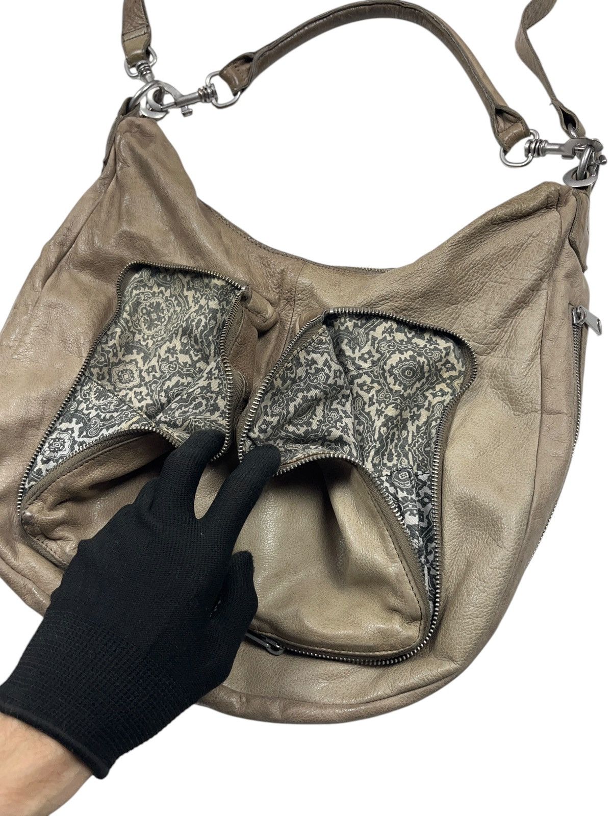 LIEBESKIND BERLIN × Vintage Vintage Liebeskind Berlin Leather Shoulder Bag Multi Pocket Size ONE SIZE - 5 Thumbnail
