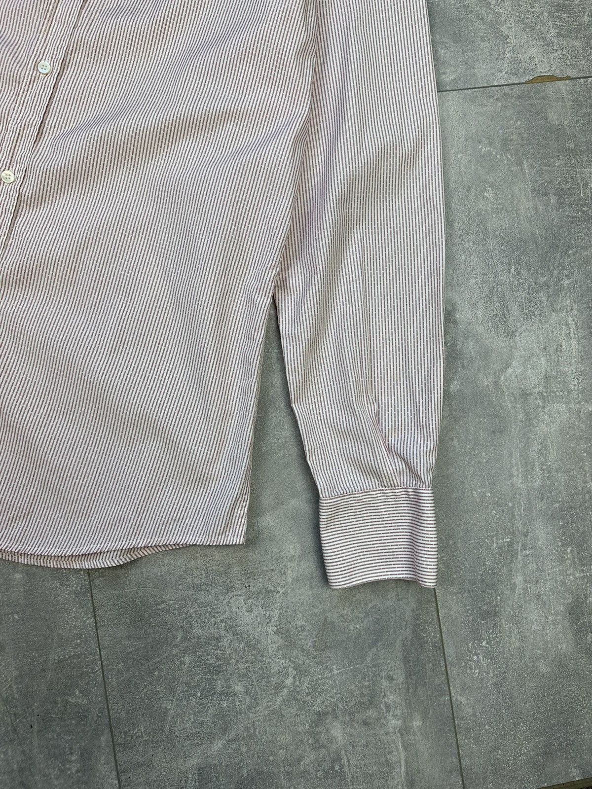 Dolce & Gabbana Dolce & Gabbana Gold Striped Shirts Button Up Size US L / EU 52-54 / 3 - 3 Thumbnail