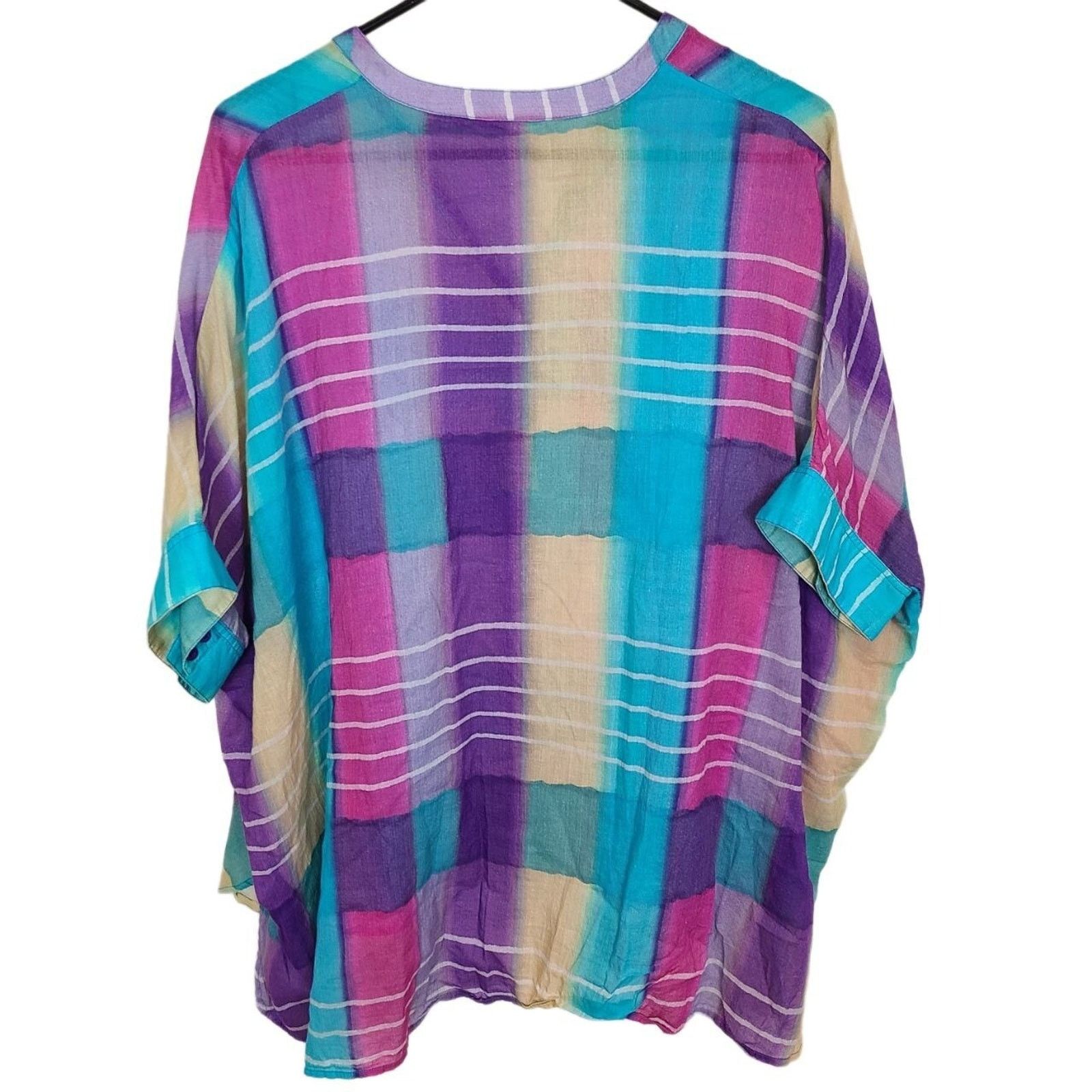 Soft Surroundings Soft Surroundings Painterly Plaid Tunic Sz M Coastal Grandma Size M / US 6-8 / IT 42-44 - 9 Thumbnail