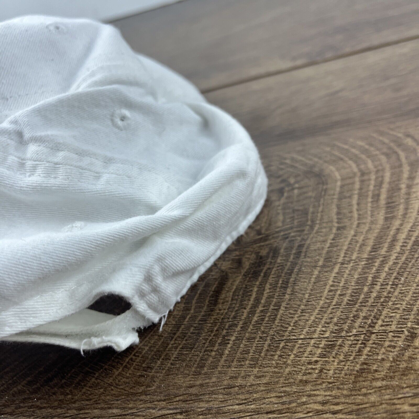 Other White Baseball Hat Plain White Hat Adjustable Adult Size Hat Size ONE SIZE - 11 Thumbnail
