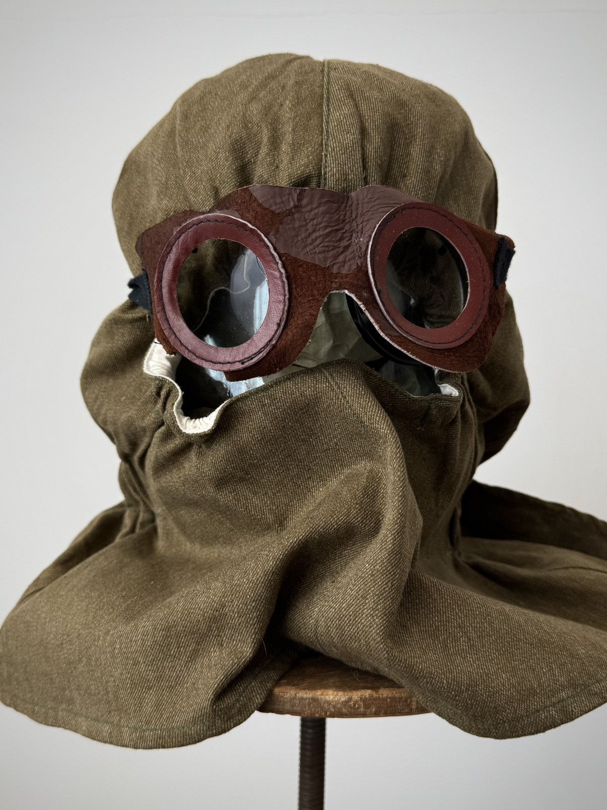 Vintage Vintage 1950s Soviet Army Balaclava With Goggles Size ONE SIZE - 3 Thumbnail