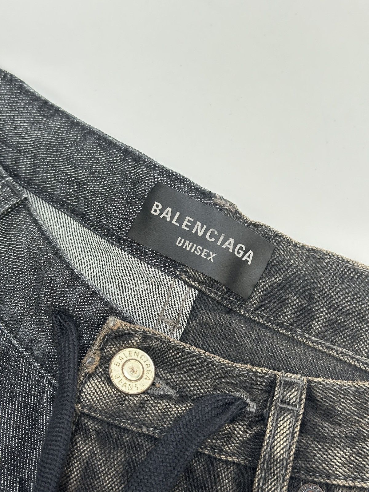 Balenciaga Balenciaga 50/50 Baggy & Flare Denim Pants Size US 30 / EU 46 - 9 Thumbnail
