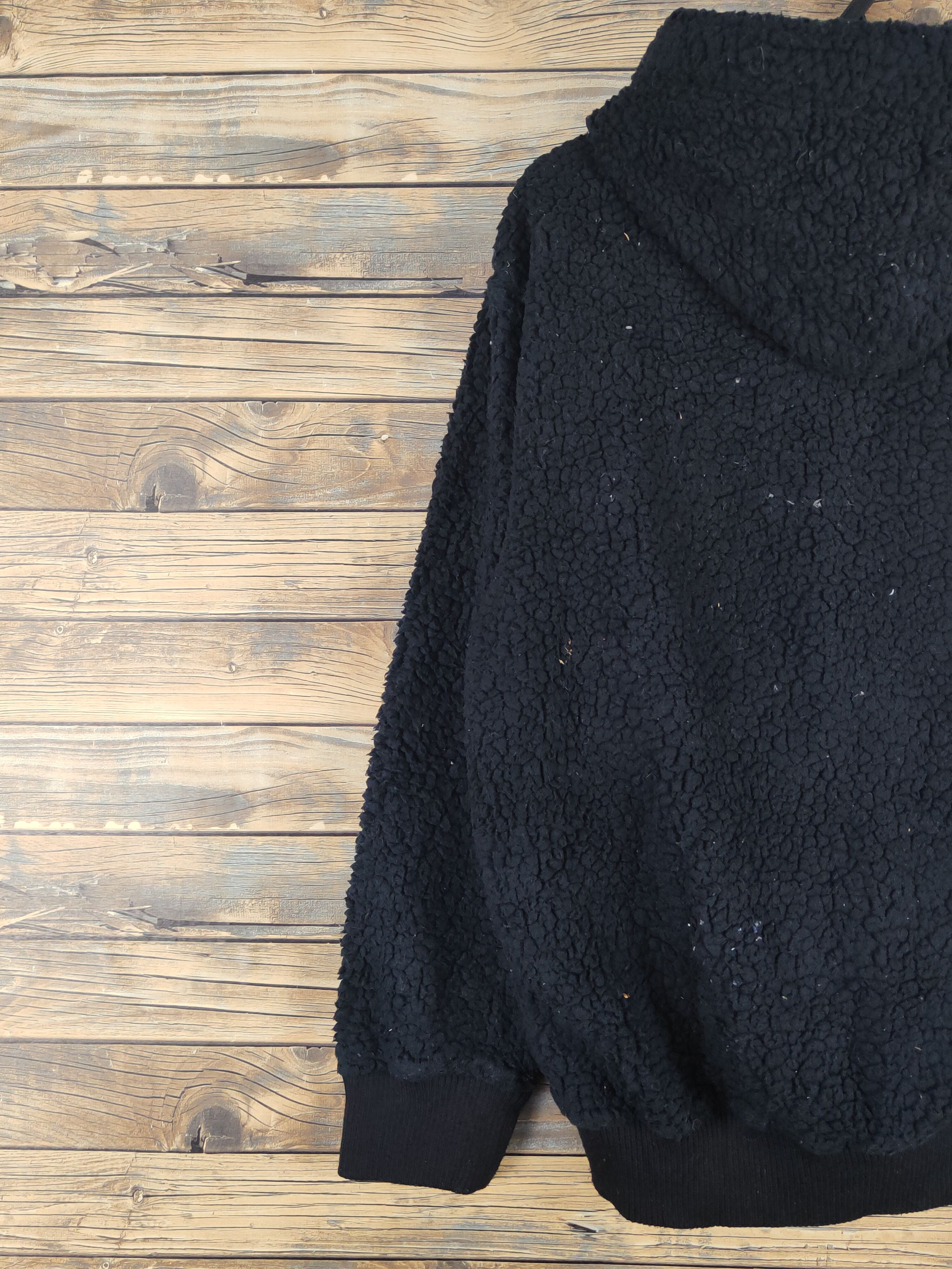 Japanese Brand × Vintage Commontage Garments Black hoodie fleece Sweaters #W1652 Size US L / EU 52-54 / 3 - 8 Thumbnail
