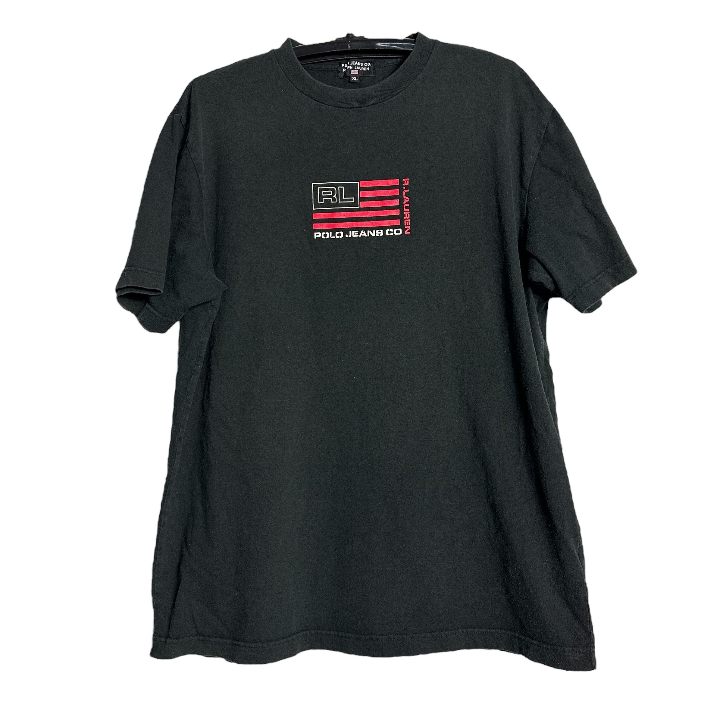 Polo Ralph Lauren 🔥RARE🔥Vintage Polo Jeans Ralph Lauren USA Flag T-shirt Size US XL / EU 56 / 4 - 1 Thumbnail