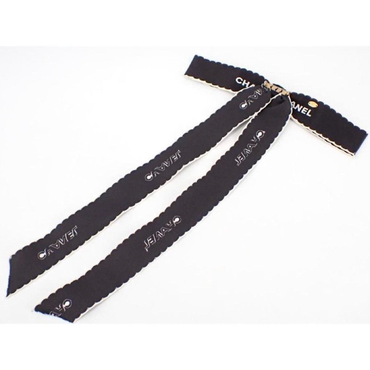 Chanel Vintage CHANEL black and white bow brooch in satin ribbon Size ONE SIZE - 3 Thumbnail