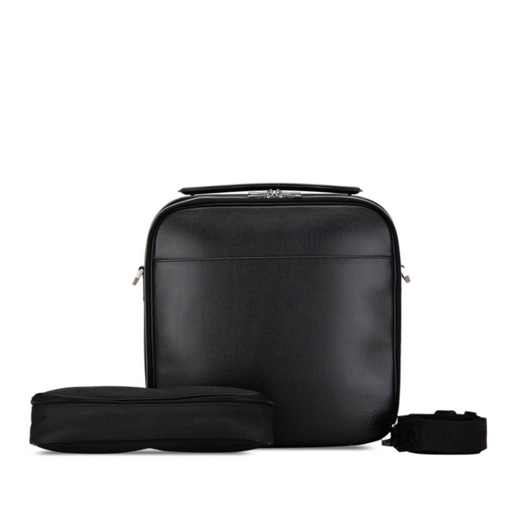 Louis Vuitton Louis Vuitton Taiga Porto Ordinatur Odessa Bag Shoulder M30832 Ardoise Black Leather Men's LOUIS VUITTON Size ONE SIZE - 1 Thumbnail