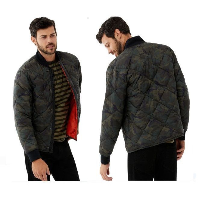 Other ⭐Men's QUILTED Jacket Sz S Free Assembly Camo Green Full Zip Size US S / EU 44-46 / 1 - 1 Thumbnail