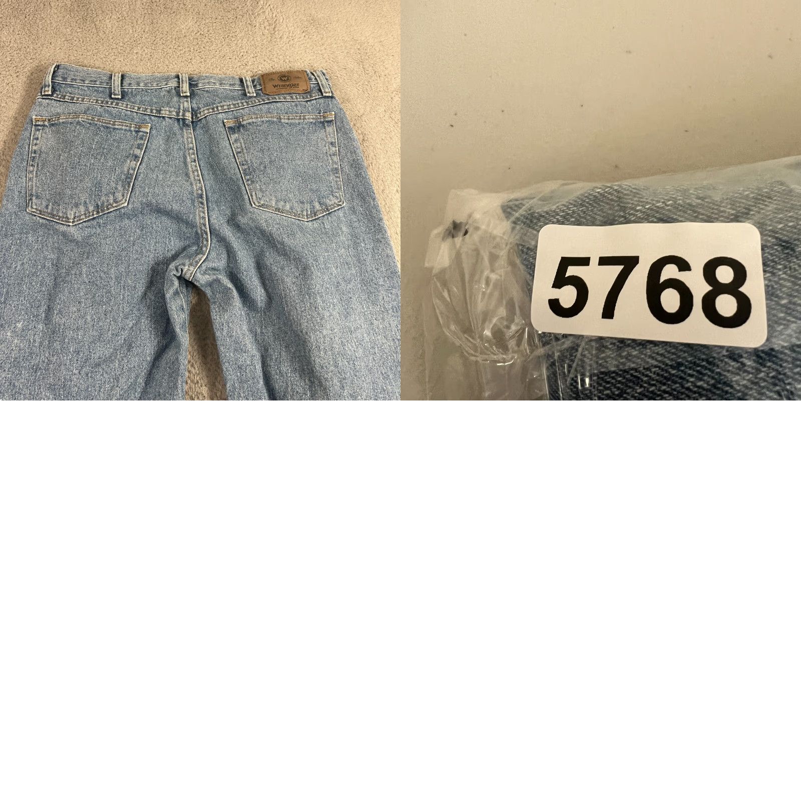 Wrangler WRANGLER Light Wash Blue Jeans 36x30 Straight Leg Regular Fit Mens Size US 36 / EU 52 - 8 Thumbnail