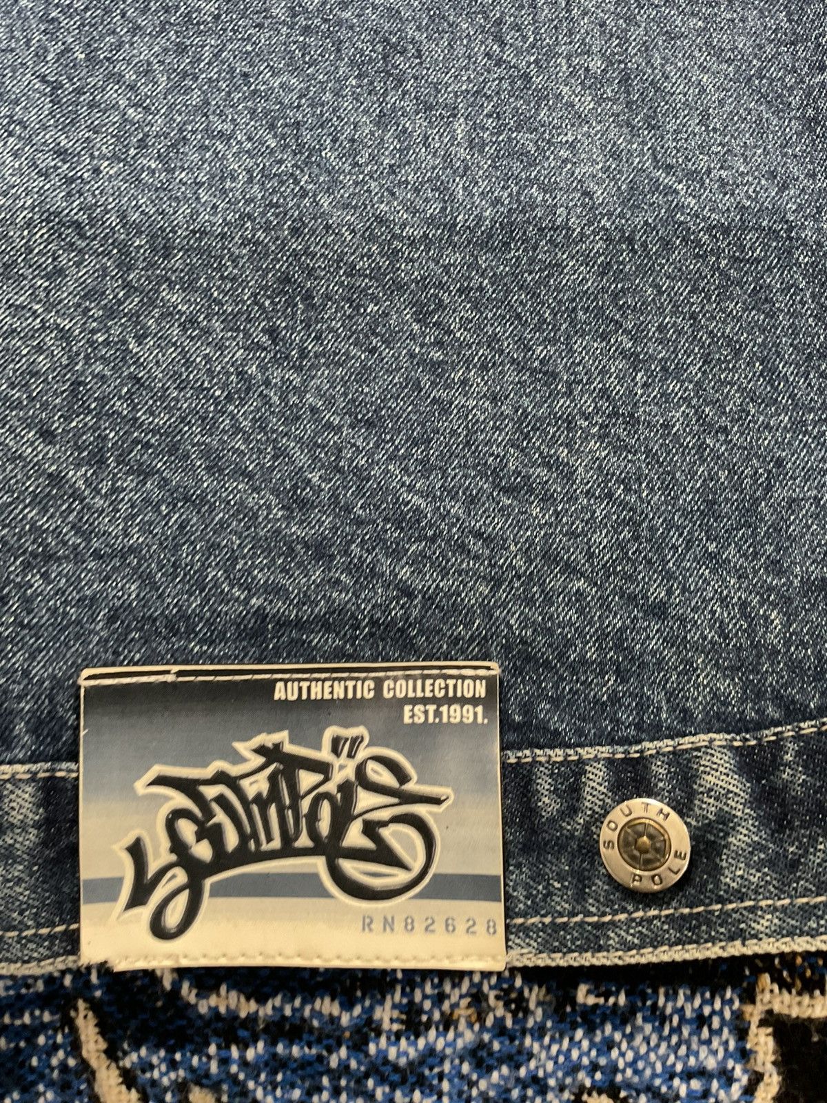 Southpole Vintage south pole denim Jean jacket y2k skater xl Size US XL / EU 56 / 4 - 5 Thumbnail