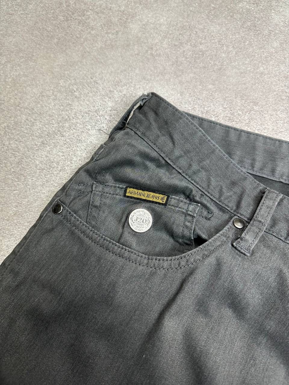 Armani Vintage Armani Metal Logo Gray Denim Jeans Pants 34 Size US 34 / EU 50 - 7 Thumbnail