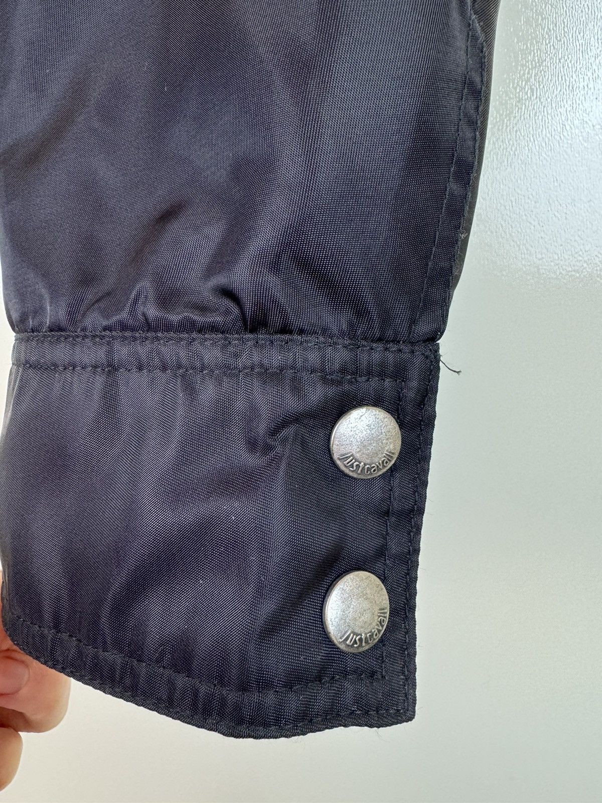 Just Cavalli Just Roberto Cavalli nylon black bomber jacket car coat M Size US M / EU 48-50 / 2 - 9 Thumbnail
