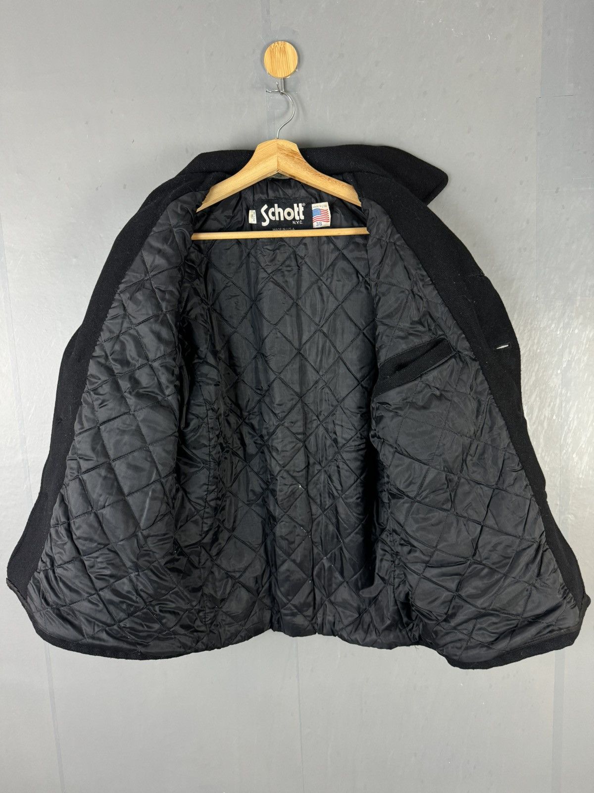 Schott VINTAGE SCHOTT NYC WOOL PEACOAT JACKET Size US S / EU 44-46 / 1 - 4 Thumbnail