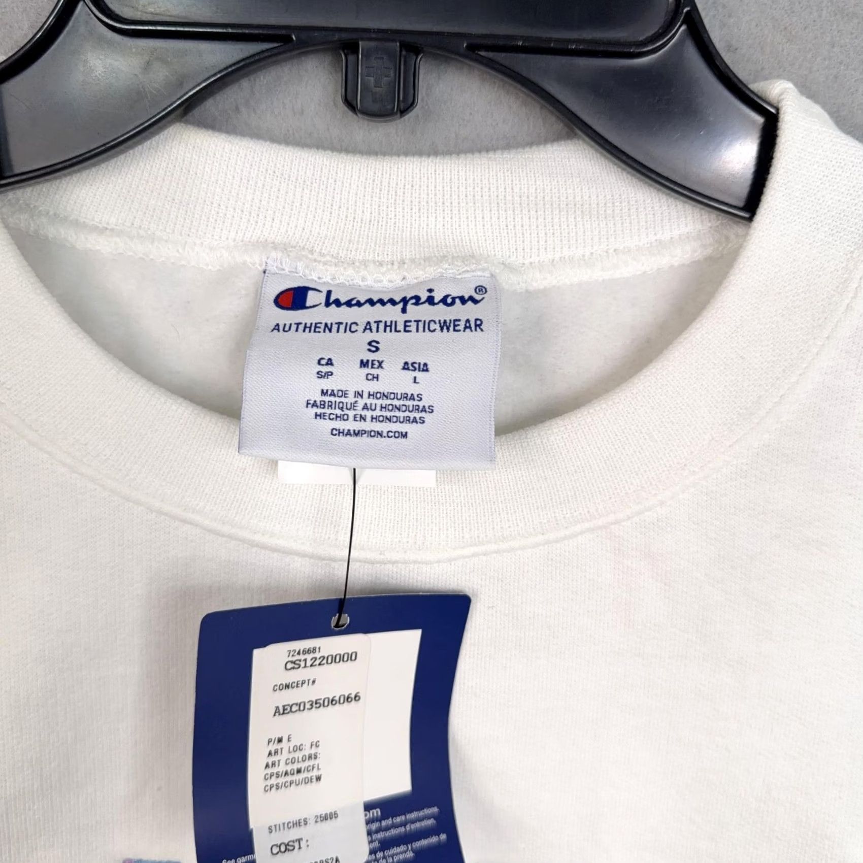 Champion Nashville Sweatshirt Adult Small White Fleece Destination Crewneck City Champion Size US S / EU 44-46 / 1 - 4 Thumbnail