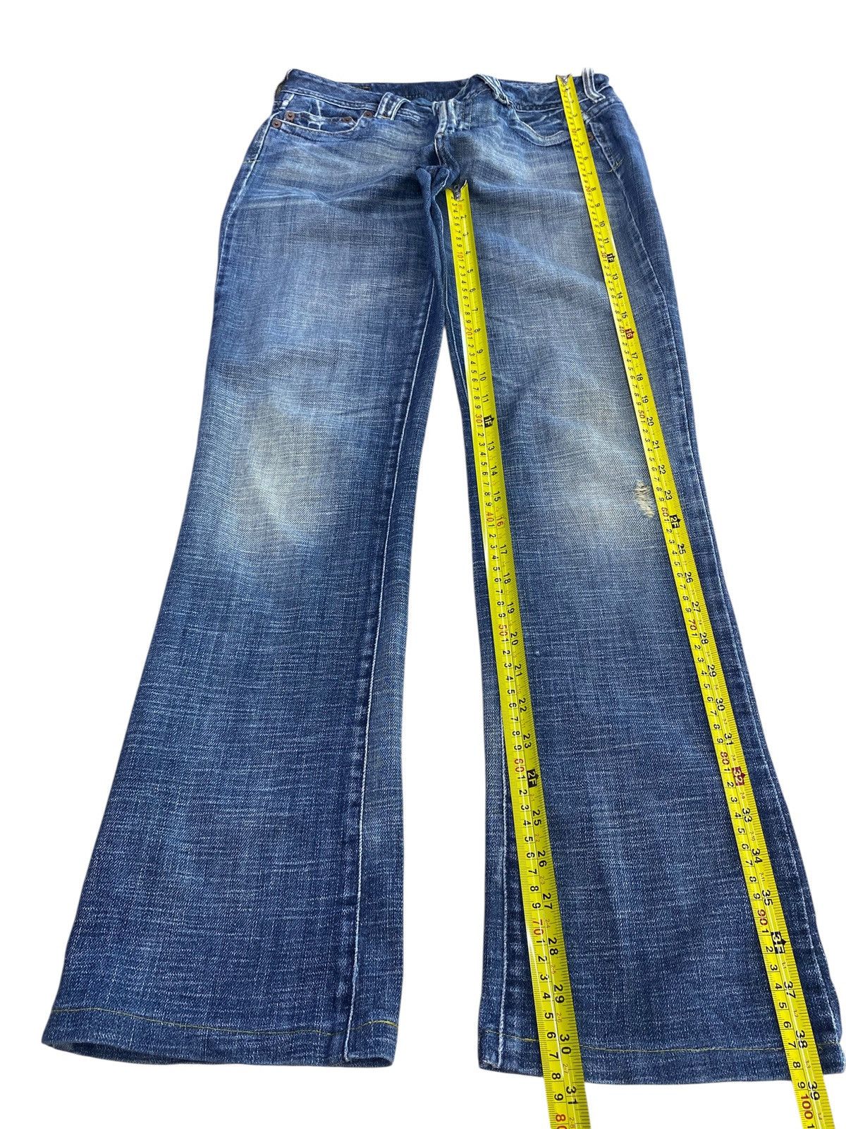United Colors Of Benetton United Colors Of Beneton Faded Wash Style Flare Jeans Size US 30 / EU 46 - 7 Thumbnail