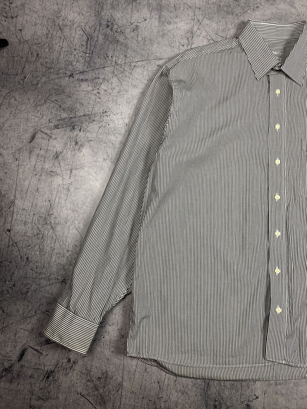 Burberry Vintage Burberrys London striped cotton button up shirt Size US XL / EU 56 / 4 - 3 Thumbnail