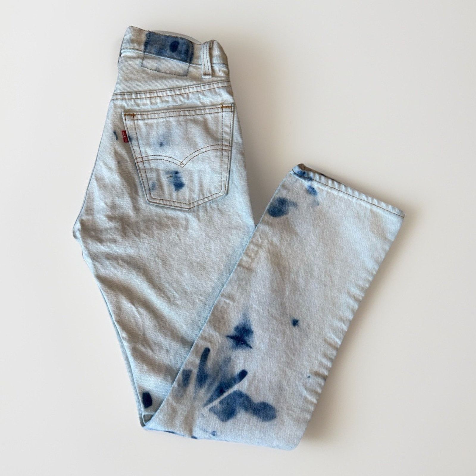 Kith × Levi's Kith x Levis salt bleached AOP 501 jeans | Grailed