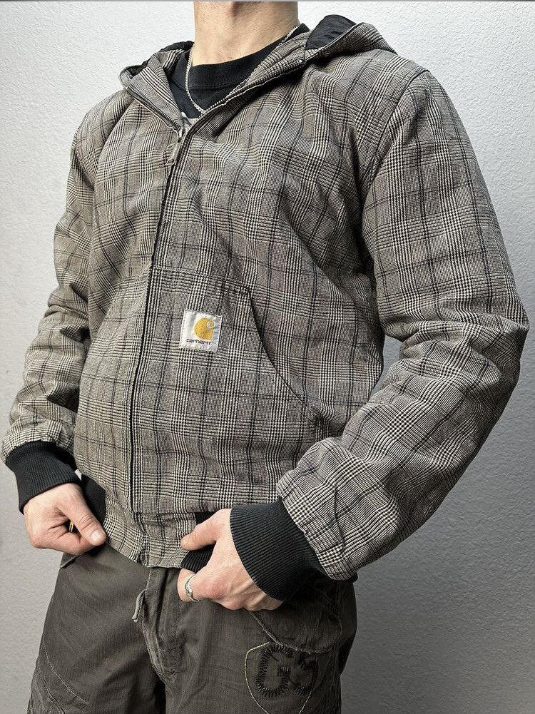 image of Vintage Carhartt Active Jacket Y2K Faded Wip Hype in Grey, Men's (Size Medium)