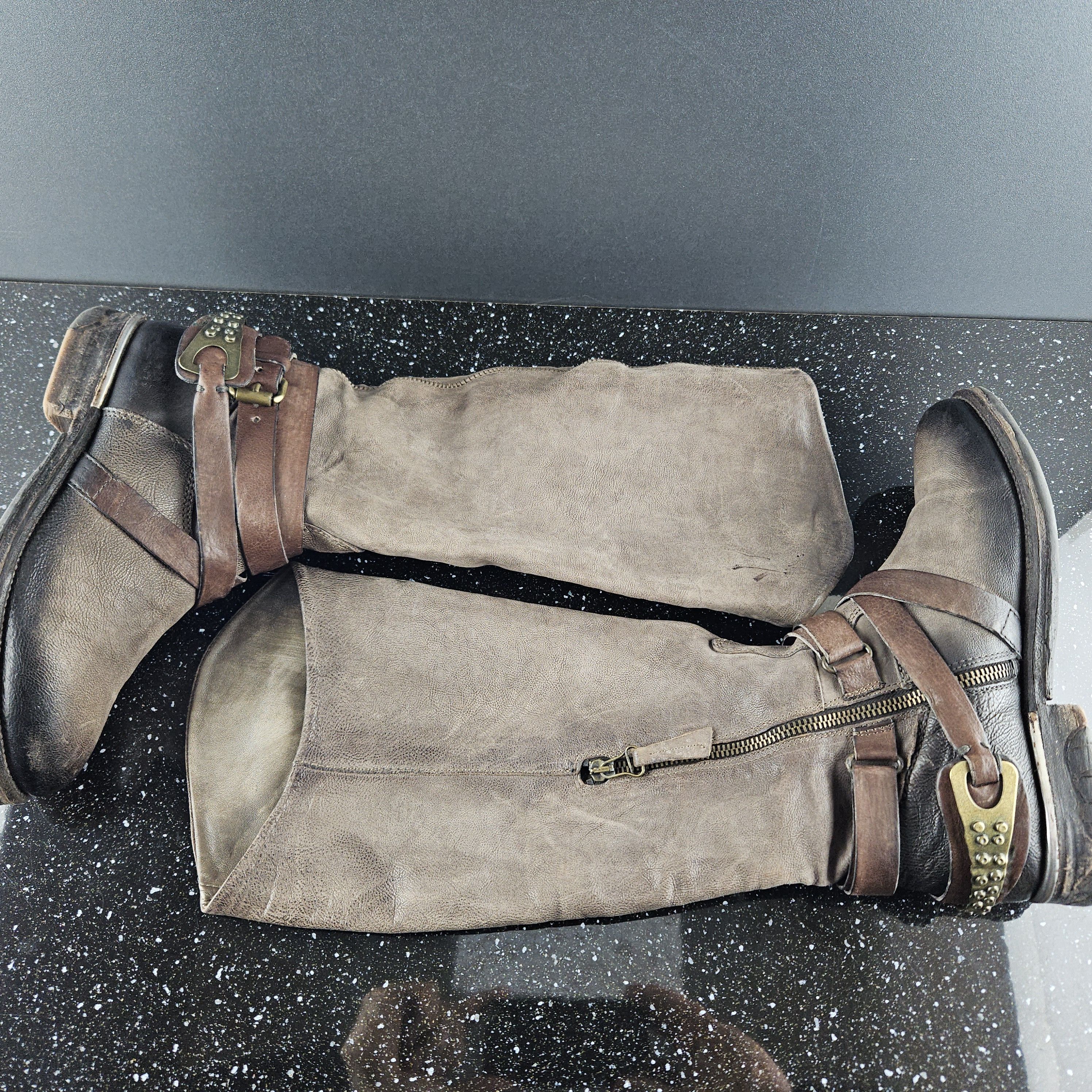 A.S.98 A.S. 98 High Brown leather boots sz 38, us 8 wmns Size US 8 / IT 38 - 7 Thumbnail