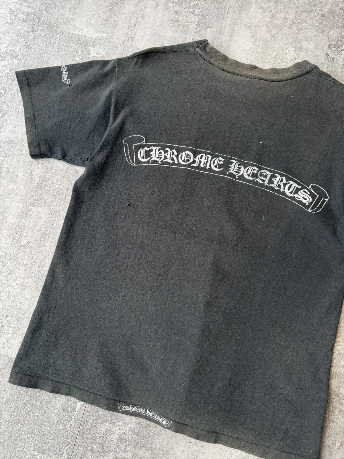 Chrome Hearts Vintage FADED Chrome Hearts Scroll tee Size US M / EU 48-50 / 2 - 7 Thumbnail