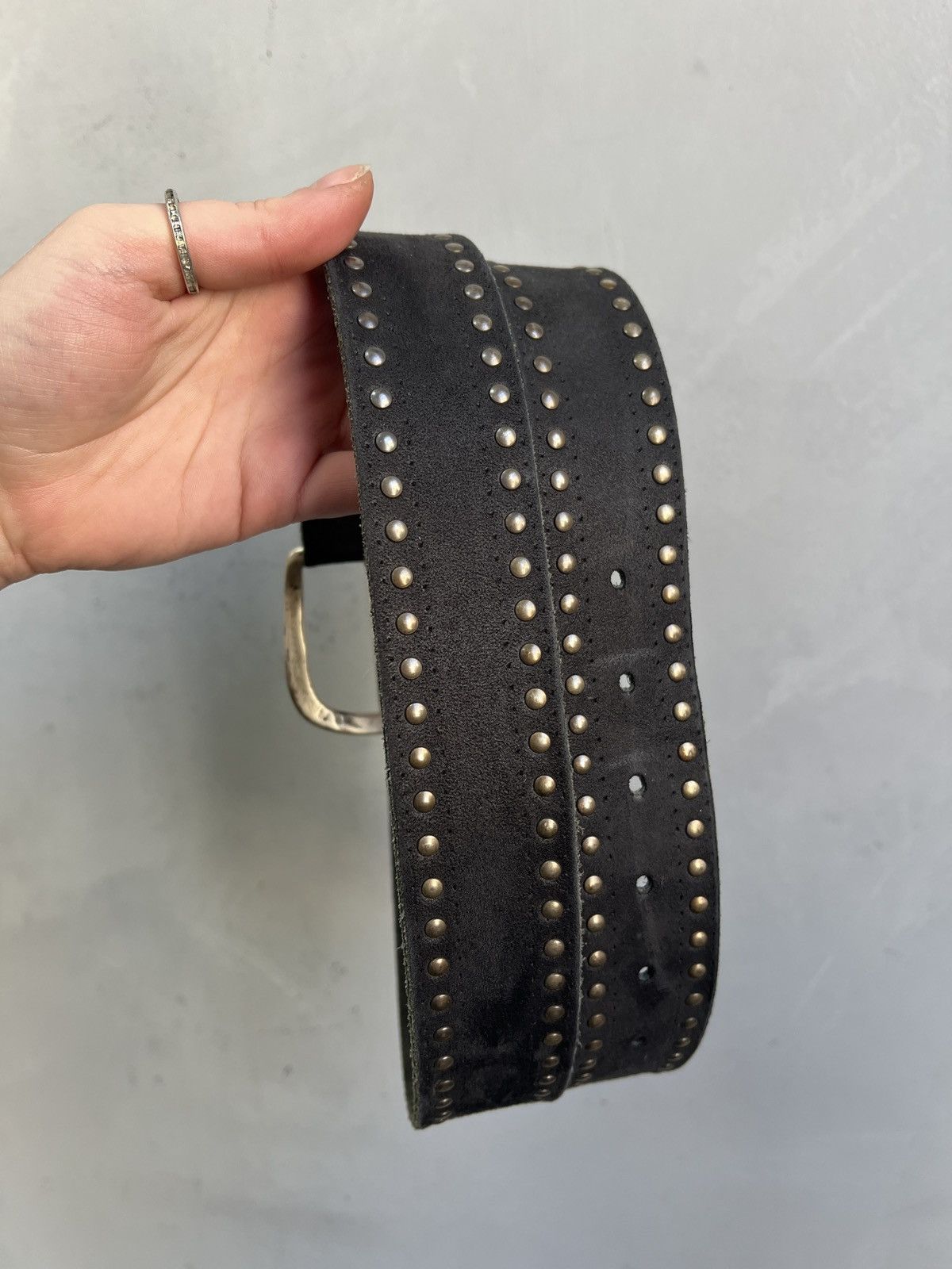 Hysteric Glamour Vintage Studded Leather Belt Punk Biker Style Size ONE SIZE - 8 Thumbnail