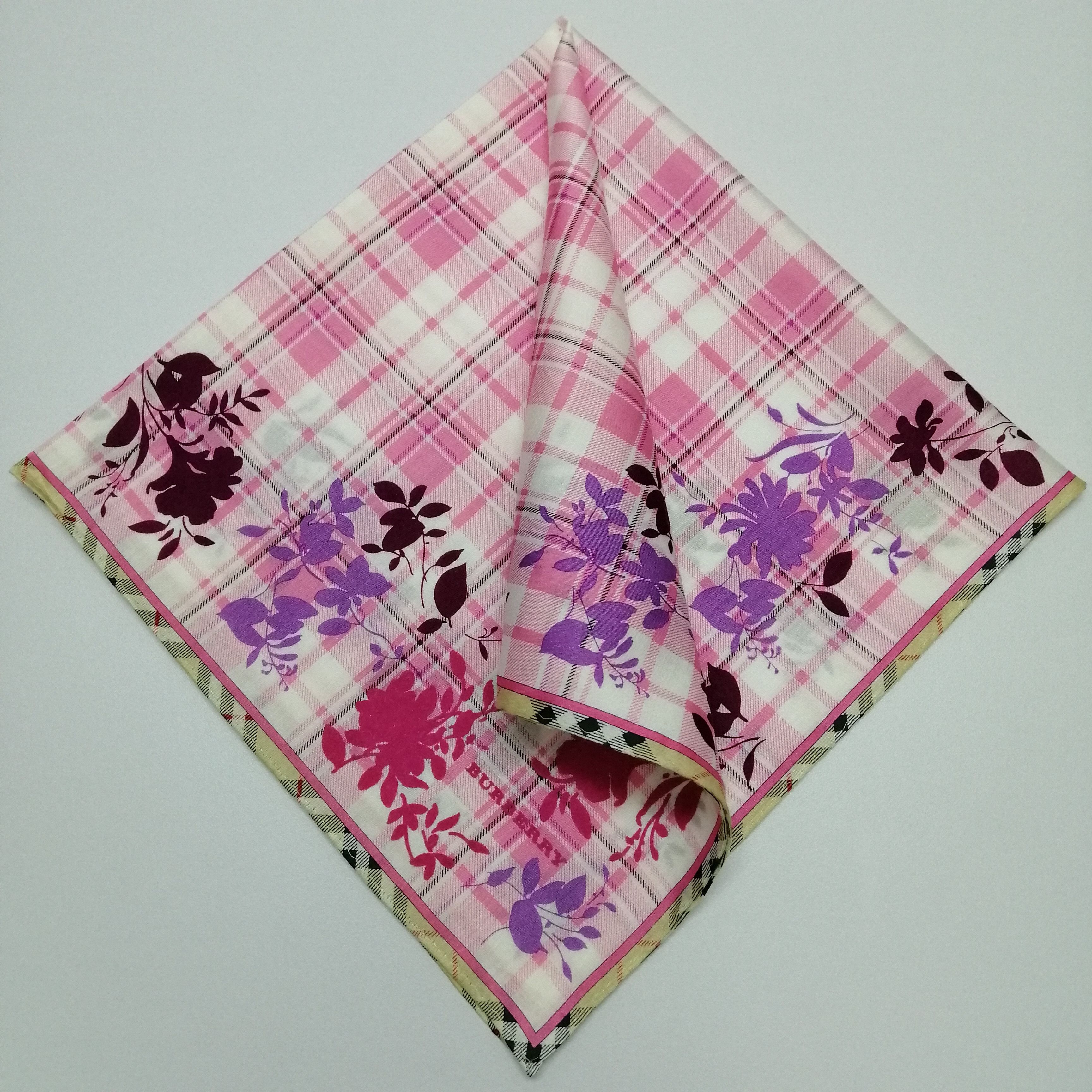 Burberry × Vintage Burberry Handkerchief/Neckerchief/Bandana-KD2316 Size ONE SIZE - 1 Thumbnail