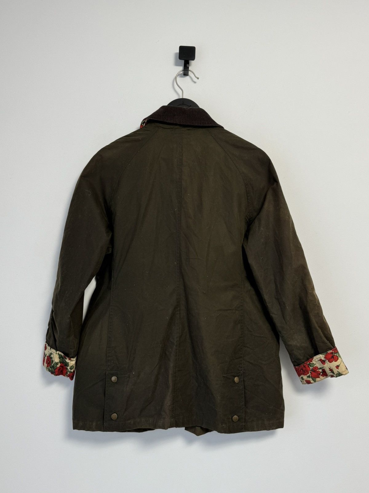 Barbour Barbour Abrosa Beadnell Liberty Rose olive wax jacket USA-10 Size XL / US 12-14 / IT 48-50 - 19 Thumbnail