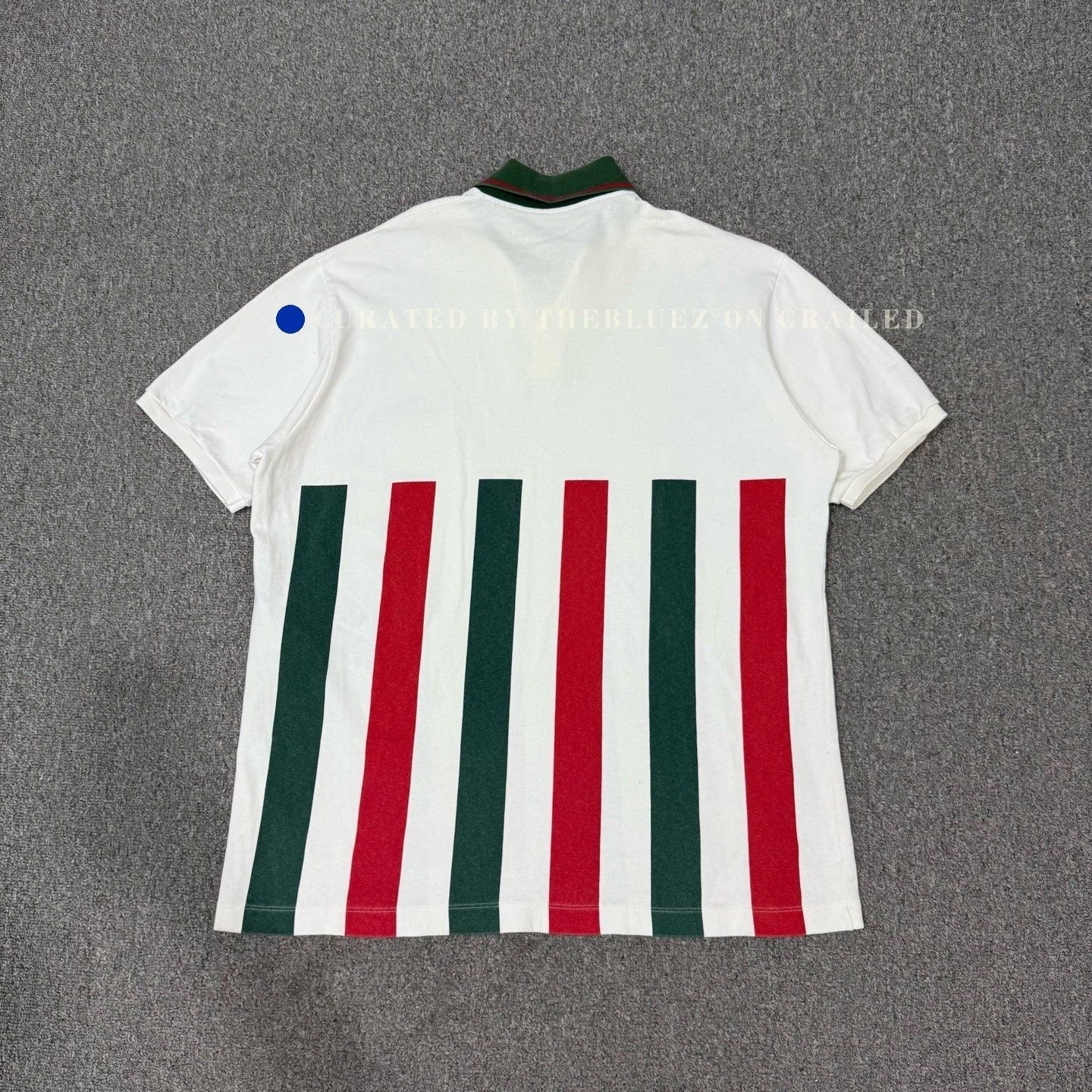 Gucci Gucci Classic Stripe Web Short-Sleeve Polo Size US L / EU 52-54 / 3 - 2 Thumbnail