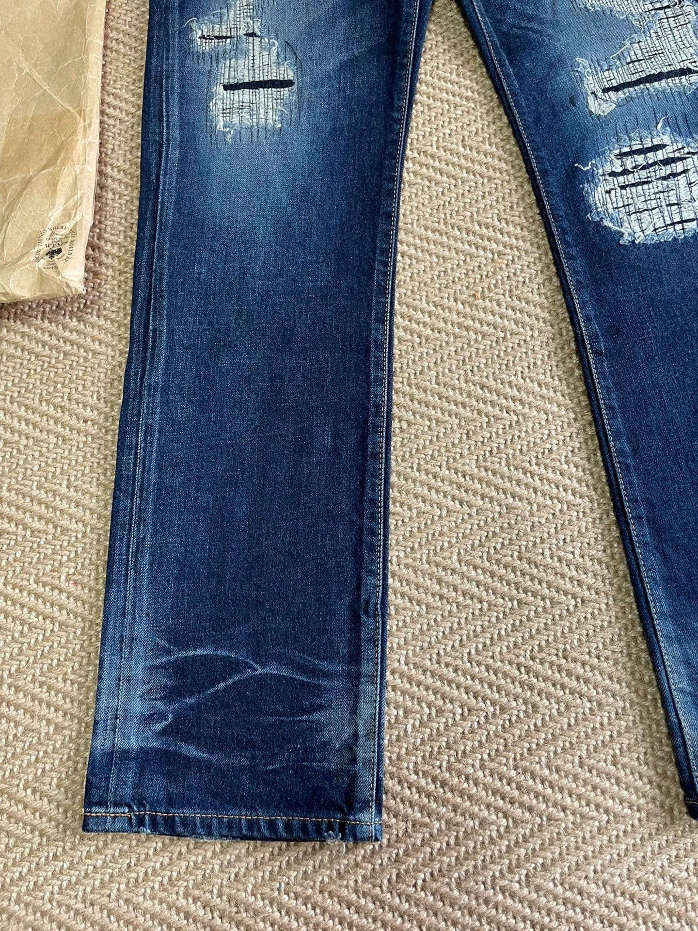 Wtaps Blue Distressed Denim Jeans Size 30 Size US 30 / EU 46 - 4 Thumbnail