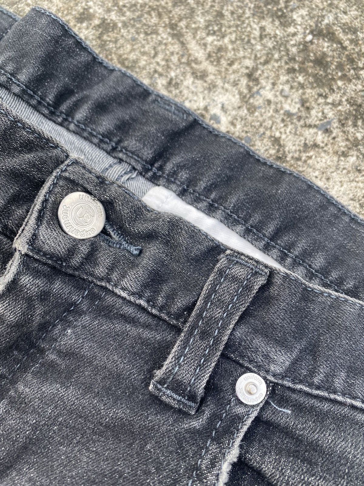 uniform experiment UE Skinny Phyton Label Jeans Size 32" / US 10 / IT 46 - 6 Thumbnail