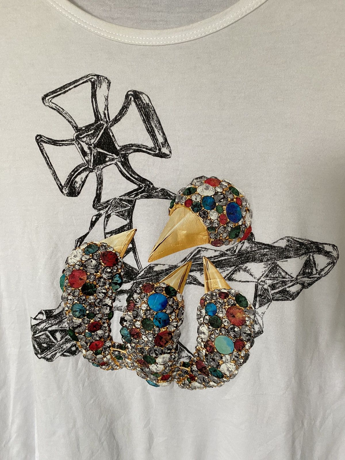 Vivienne Westwood Iconic Orb logo Crystal and Jewelry tee Size US M / EU 48-50 / 2 - 4 Thumbnail