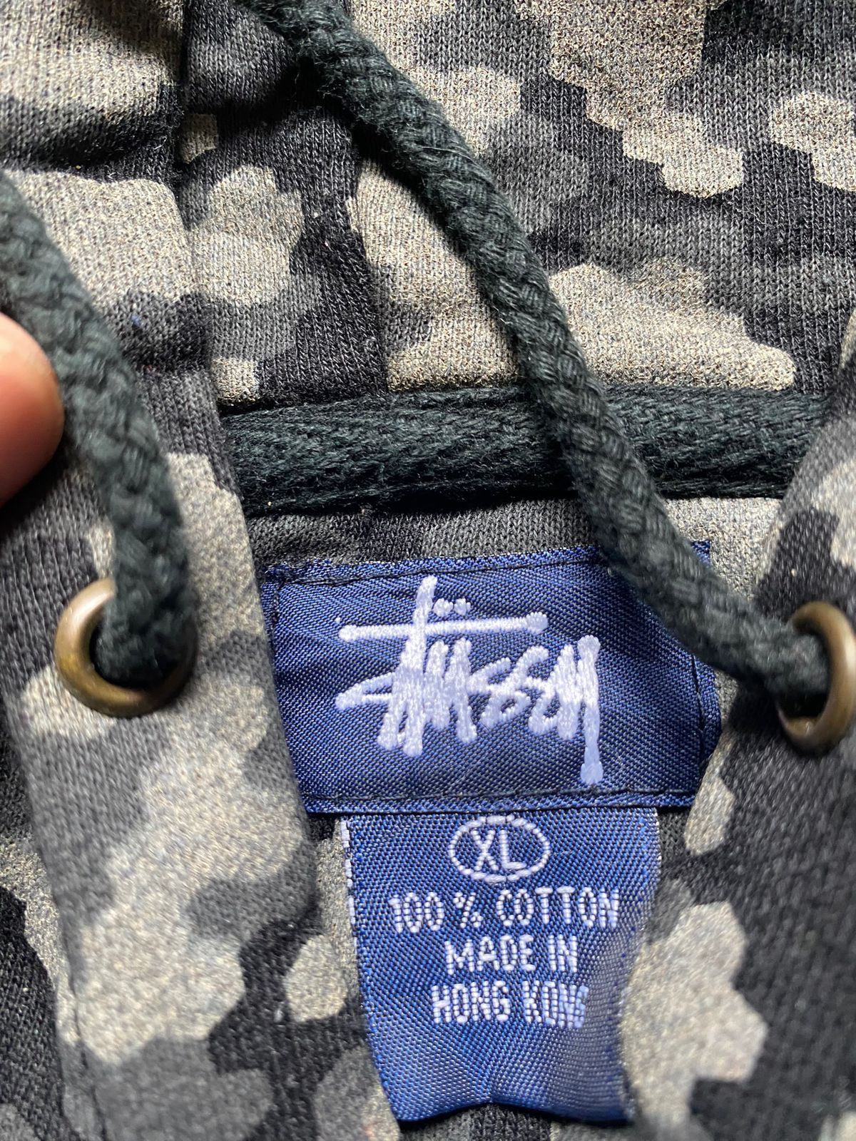 Stussy × Vintage Vintage Stussy Camo Black Size US XL / EU 56 / 4 - 3 Thumbnail