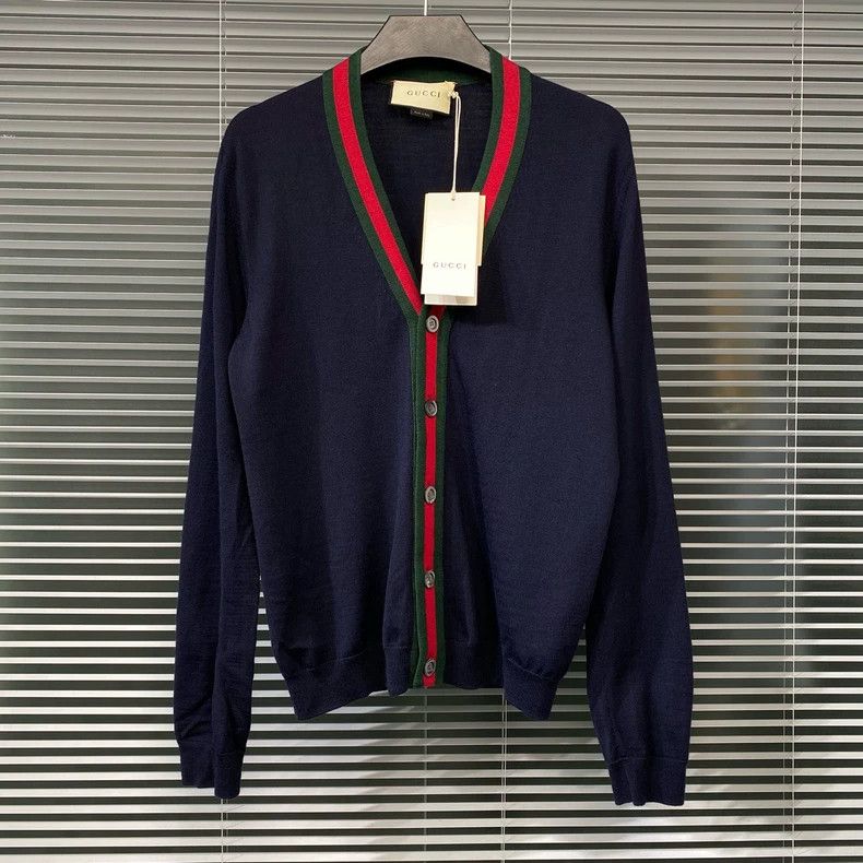 Gucci Gucci Knit Cardigan with Red Green Stripes - dmc Size US S / EU 44-46 / 1 - 1 Thumbnail