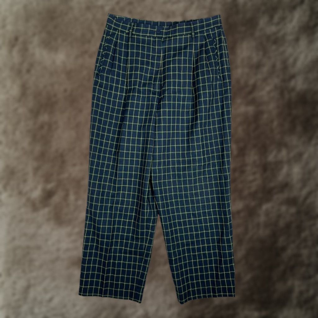 Pendleton VINTAGE Pendleton Pants Womens 16 Blue Plaid Wool Pleated Tapered Dress Workwear Pants Womens Blue Plaid Wool Pleated Tapered Workwear Size 38" / US 16 / IT 52 - 1 Thumbnail