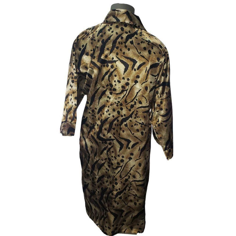 Designer CT1404 Vintage Gabrielle Intimates Cheetah Robe Small Size ONE SIZE - 3 Thumbnail