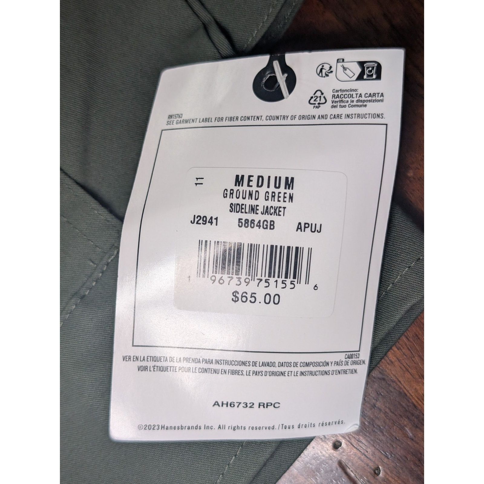 Champion Champion Lightweight Sideline Jacket Mens M Green NWT Size US M / EU 48-50 / 2 - 10 Thumbnail