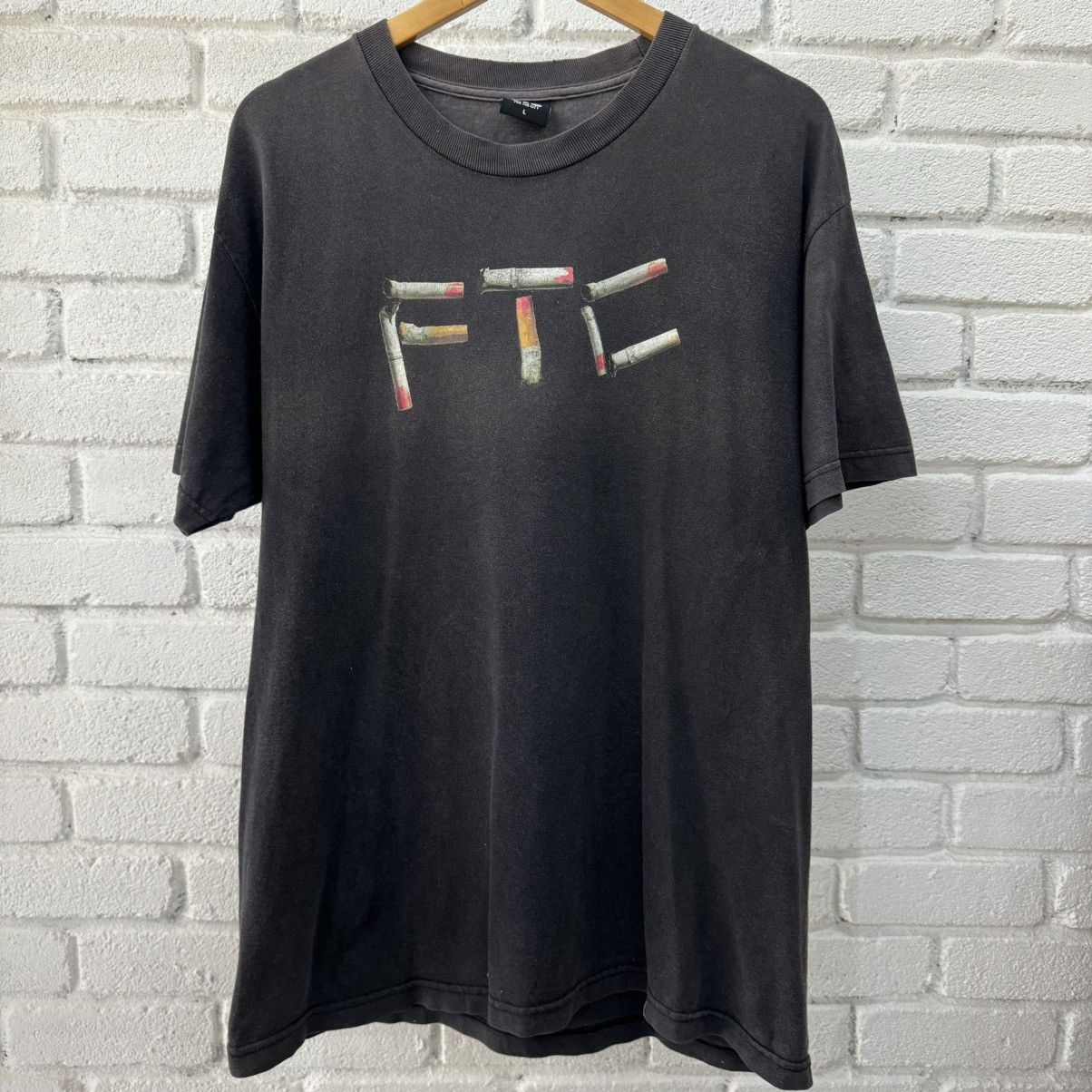 image of Ftc Cigarettes Logo Tee in Black, Men's (Size Large)