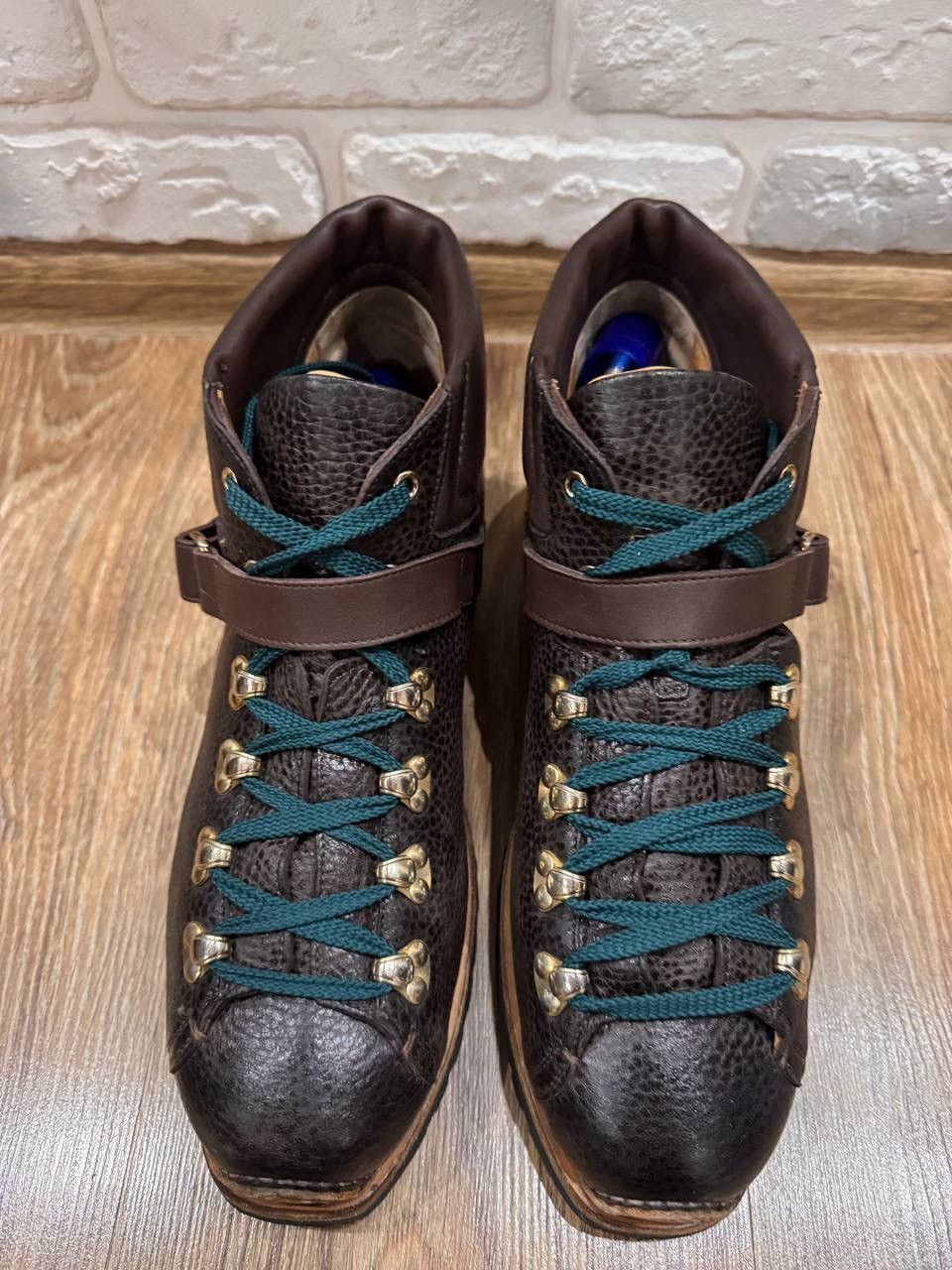 Santoni Santoni Men’s Brown Leather Hiking Boots Size 9 Size US 9 / EU 42 - 6 Thumbnail